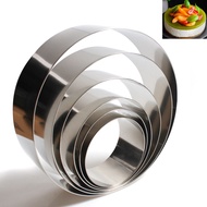 3INCH 4INCH 5INCH Stainless Steel Cookie Cutter Round Shape Fondant Cake Mold Mousse Cake Ring Bakin