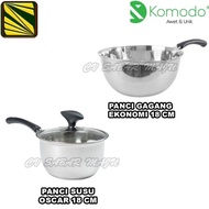 Komodo Stainless Steel Pot Komodo & OSCAR 18cm Handle Pot/, 18cm Handle Pot + Lid