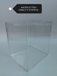 Acrylic Betta Aquarium Tall Fish Tank 18cm x 15cm x 20cm