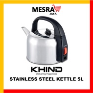 KHIND STAINLESS STEEL KETTLE EK502 5L CEREK KELULI TAHAN KARAT