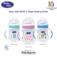 Baby Safe Wide Neck Bottle 125 250 ml With Handle WN30 - Botol susu