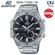 Casio Edifice แบตเตอรี่ 10 ปี นาฬิกาข้อมือผู้ชาย สองระบบเข็มดิจิตอล รุ่น ERA-110D-1A ของแท้ ประกัน CMG