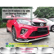 Perodua Myvi 2018-2020 Takero Front Diffuser Lip Lips Bodykit [READY STOCK]