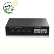 2.5Gb Switch 4 Port 2.5G Unmanaged Network Switch with 2 Port 10GbE SFP+ Slot Home Setup Ethernet Sw