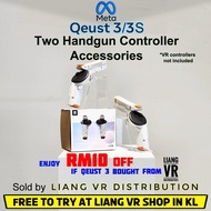 VR Dual Two Handgun Pistol Accessory for Quest 3/3S (design by AMVR)