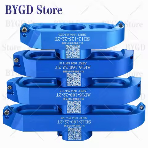 BYGD AP16 SE12 end milling cutter tool 90 ° 45 ° KM12 400R right angle bridge aluminum alloy milling