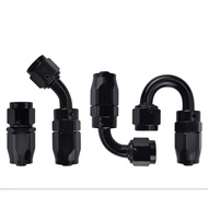 AN4 AN6 AN8 AN10 AN12 Oil Fitting Adaptor 0 45 90 180 Degree Oil / Fuel / Swivel hose fitting (Swive