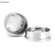 [coconut] ICafilas Stainless Steel Reusable Illy Coffee Filter Tamper Set Refillable Capsules Pod Ta