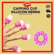 [ 10pcs / Set ] Henna Protector Nail Cupping Inai Jari Sarung Inai Celup