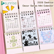 [Home]-Cute Mini Cartoon Desk Calendar | Compact 8.5x6.2cm Size | 3 Styles Optional | High-Resolutio