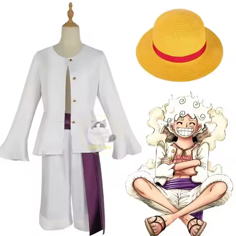Anime Monkey D Luffy Cosplay Costume Nika Luffy Cosplay Costume Fifth Gear Helios Nica Wano Country