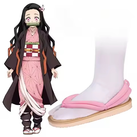 1 Pair Anime Cosplay Shoes Tanjirou Nezuko Zenitsu Giyuu Shinobu Kyoujurou Muichirou Mitsuri Sandals