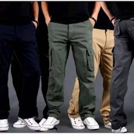 💥Hot Sale💥6 Pocket pants LeLaki Baru Khain Tebal Seluar Cargo Slack Lelaki Working Slack Cargo Pants