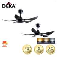 (🇲🇾DEKA DR BABY5/5L🔥42”INCH CEILING FAN)(With Light &amp; Non-Light)3-Speeds C/W Remote Control 