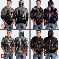 Jumper Hoodie Black Veil Brides Hoodie Pullover Fullprint Polyester Jersey Material | BVB-20309418