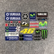 Reflective sticker motorcycle motocross logo waterproof sticker for YAMAHA monster green monster sticker