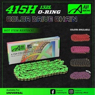 (COLOUR 415) AJI RACING COLOUR CHAIN (ORING) 415-132 RANTAI MOTOR WARNA colour chain y15 y125 lc135