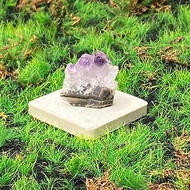 能量擺飾-天然原皮原礦可愛夢幻紫 紫水晶晶簇 快速出貨 財運水晶