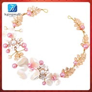 🎄 1Pc Pearl-Embellished Wreath Hairpiece for Girls’ Stage Shows