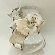 0-6 Months 0-3 Years Old Baby Newborn Soothing Towel Full Month Gift Box Set Baby Rattle Toy