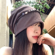 Low Price Autumn Winter Retro Five-pointed Star Tassel Baotou Hat Women's Big Head Circumference Sho