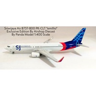 SRIWIJAYA AIR B737-800 PK-CLT "EMILIO" 1:400 SCALE CODE 812