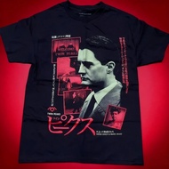 90s Remake Rucksack Fotten-Basic Black Twin Peaks T-Shirt Graphic Pattern Size S-4XL Cotton Printed
