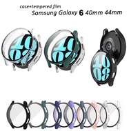 Case+Screen Protector For Samsung galaxy watch 6 watch6 40mm 44mm Hard PC Frame Bumper Cover Case + 