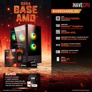 iHAVECPU คอมประกอบ BASED4AMD-05 AMD RYZEN 5 5600G 3.9GHz 6C/12T / ONBOARD Radeon™ Graphics (อัพเกรดการ์ดจอติดต่อ ADMIN) / ASROCK A520M-HVS / KINGSTON FURY BEAST x iHAVECPU 16GB (8x2) DDR4 3200MHz BLACK / SAMA PHS X7 (BLACK)(ATX)