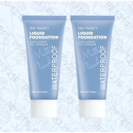 TEN TWENTY WATERPROOF LIQUID FOUNDATION 24H LONG WEARING FULL COVERAGE