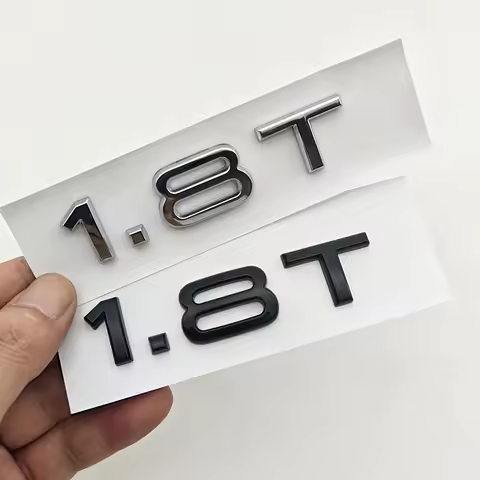 3D ABS Engine 1.8 T Logo 1.8T Badge Car Rear Trunk Sticker 1.8T Emblem for Audi A3 8L A4 B5 B6 B7 TT