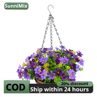 Artificial Hanging Flowers in Basket Fake Hanging Plant Chain Flower Pot