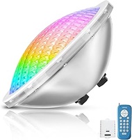 PAR56 LED Pool Lighting, 30 W Underwater Spotlight RGB Dimmable Colour Changing 1200 lm, 12 V AC Sta