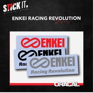 [READY STOCK] ENKEI RACING REVOLOUTION CAR RIM STICKER | KERETA STICKER SPORT RIM