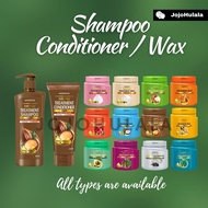 Watson Watsons Shampoo Treatment Wax Conditioner 500ml Honey Yoghurt Tea Tree Argan Avocado Coconut 