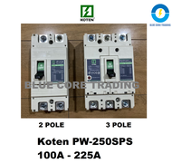 Koten PW- 250SPS Circuit breaker  |  100A - 225A  |  2 pole & 3 Pole (TQD)