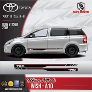 👍👍 TOYOTA WISH CAR BODY STICKER SET WISH - A10