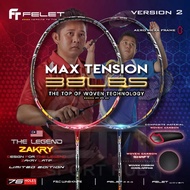 FELET The Legend Zakry Used By Zakry V2 Badminton Racquet 38lbs FREE Grip