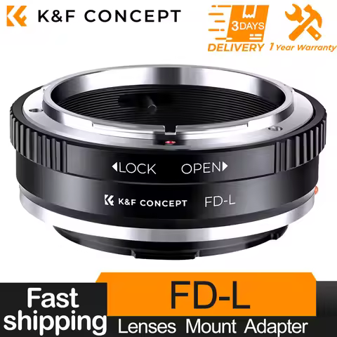 K&F CONCEPT FD-L High Precision Camera Lens Adapter Ring for Canon FD FL Lens to Leica Sigma Panason
