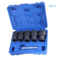 Mary 6Pcs Bolt Nut Extractor Kit Lug Nut Removal Extractor Screw Remover Broken Lug Nut Extractor Fo