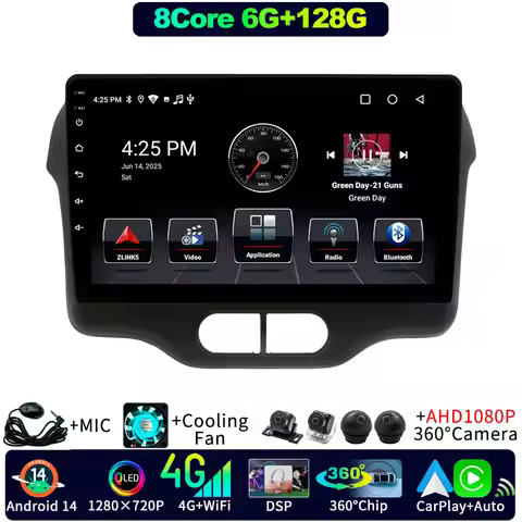 Android 14 For Toyota Porte 2012-2020 For Toyota Spade 2012-2020 GPS Navigation Stereo QLED Screen 8