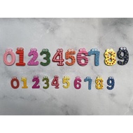 LILOMILO Magnet Number/Number Magnet 0-9/magnetic number/wooden magnet magnetic letter number childr