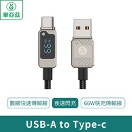 Biaze 66W USB to Type-C Metal Shell Braided 1.5M Transmission Cable