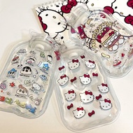 HelloKitty Hot Water Bottle Water Injection Hot Water Bottle Hand Warmer Portable Transparent Hot Wa