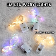 1M LED Light Warm White Fairy Lights Strip Wired String Lighting Birthday Party Flower Bouquet Decor