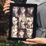 AOT Attack On Titan 9 Titans Desktop Photo Frame Photo Frame Frame Gambar Stand Included