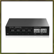 2.5Gb Switch 4 Port 2.5G Unmanaged Network Switch with 2 Port 10GbE SFP+ Slot Home Setup Ethernet Sw