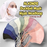 50pcs Hijab Duckbill Mask ALKINDO Headloop Adult Face Mask 3D Duckbil Mask