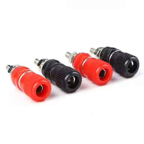 10 PCS JS-910B 999B Binding Posts Terminals 4mm Banana Plug Socket 4mm Terminal Connector for Amplif