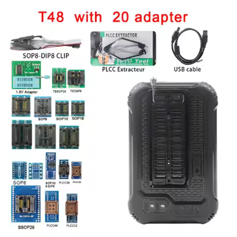 2026 Newest V11.2 TL866II Plus Universal minipro programmer TL866 nand flash AVR PIC Bios USB Progra